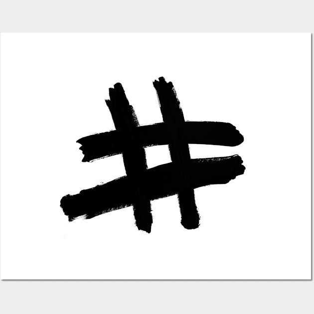 Hashtag Wall Art by sventine